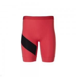 Red Black Tracksmith Allston Half Men's Tights Singapore | TWBOE-5634