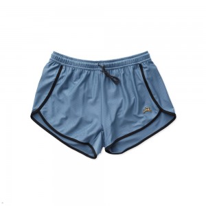 Slate/Black Tracksmith Van Cortlandt Women's Shorts Singapore | UXFSR-9541