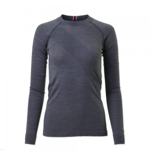 Stone Gray Tracksmith Brighton Women's Base Layer Singapore | OLCQZ-3462