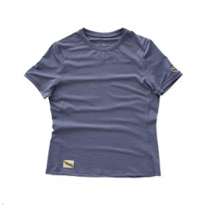 Stone Gray Tracksmith Session Women's Tee Singapore | TXUSP-9203