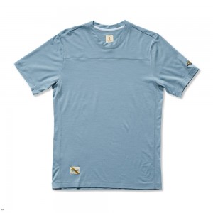 Stonewash Tracksmith Harrier Men's Tee Singapore | AQFOT-7403