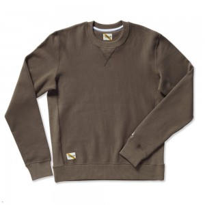 Tamarind Tracksmith Trackhouse Crew Men's Sweatshirt Singapore | UHDGX-4265