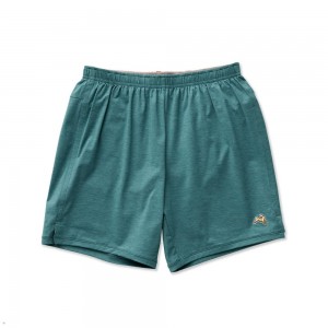 Turquoise Tracksmith Session Men's Shorts Singapore | BHKFE-6519