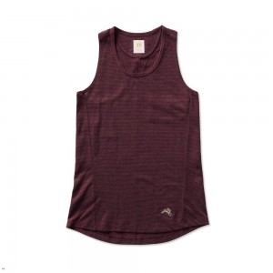 Wine Tracksmith Horizon Women's Tank Singapore | RCSLV-2870