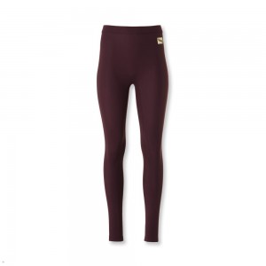 Wine Tracksmith Turnover Women's Tights Singapore | YEFXG-1279