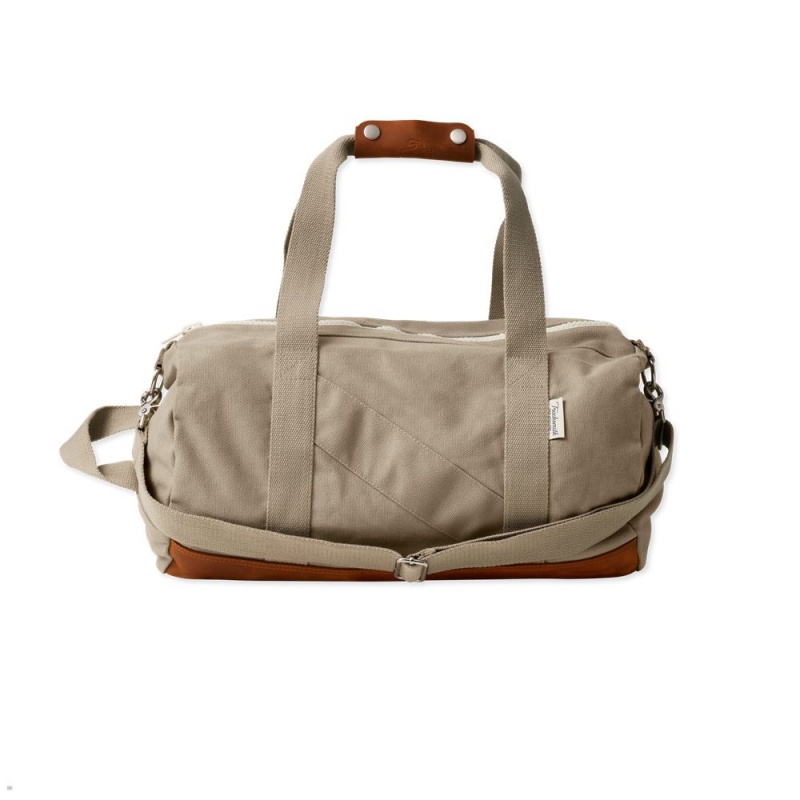 Beige Tracksmith Club Duffel Bags Singapore | YOJBS-7142