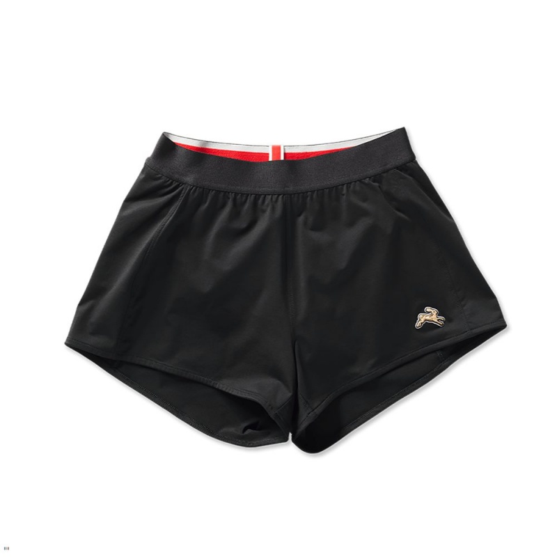 Black Tracksmith Session Speed Women\'s Shorts Singapore | KMNBW-2647