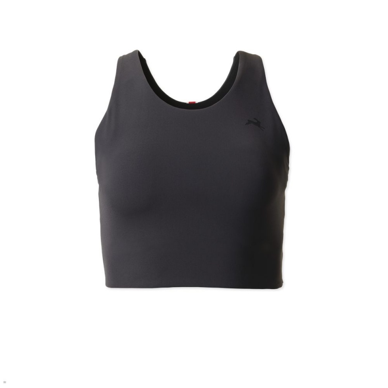 Black Tracksmith Turnover Crop Women\'s Tops Singapore | ZJUIP-1783