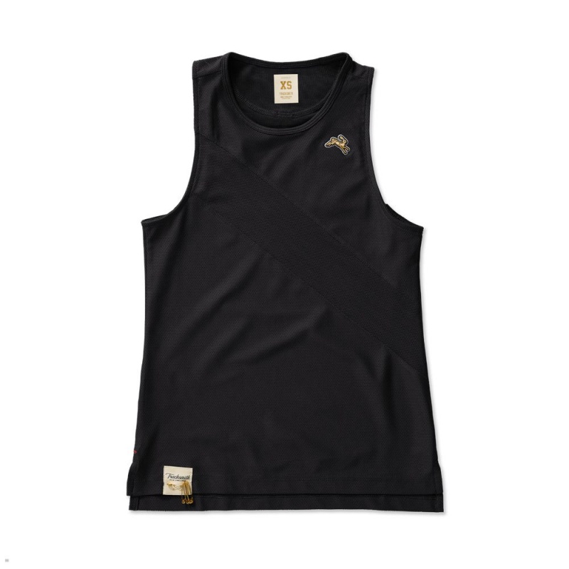 Black Tracksmith Van Cortlandt Women\'s Singlet Singapore | BXKTA-2859