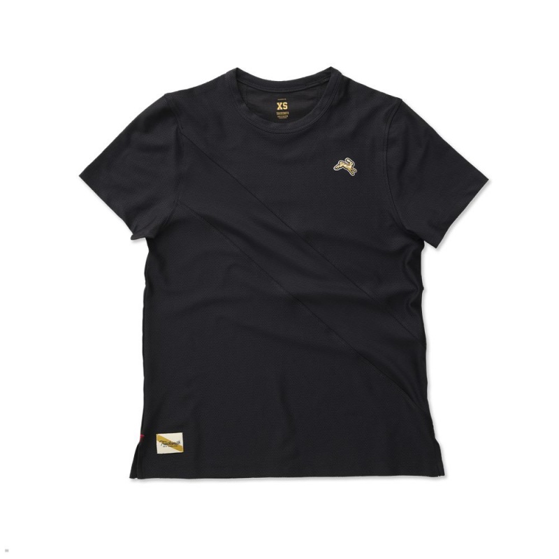 Black Tracksmith Van Cortlandt Women\'s Tee Singapore | XMSCV-9274