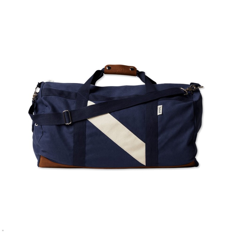 Blue Tracksmith Weekend Duffel Bags Singapore | GCYKA-4203