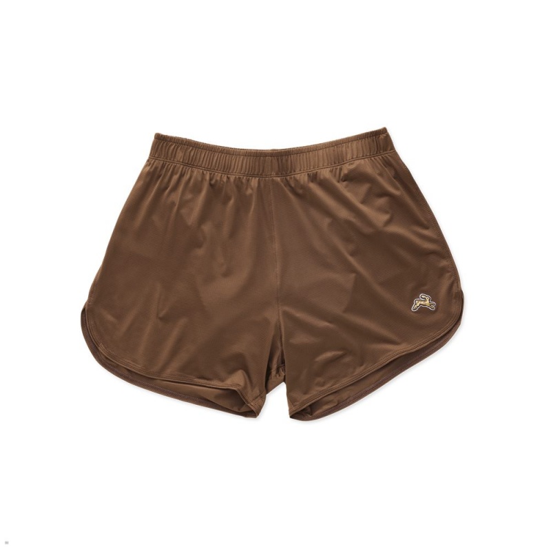 Brown Tracksmith Twilight Women\'s Shorts Singapore | KGFMH-4689