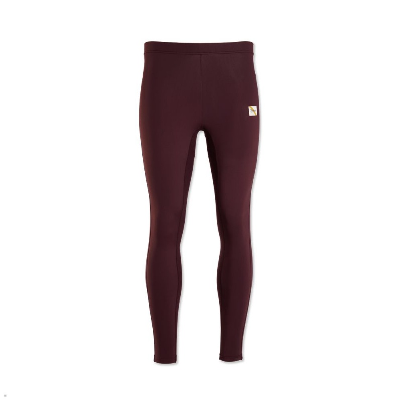 Burgundy Tracksmith Turnover Men\'s Tights Singapore | UHZRT-0195