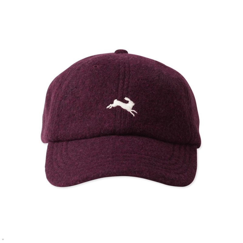 Burgundy Tracksmith Wool Hats Singapore | TYOWI-8365