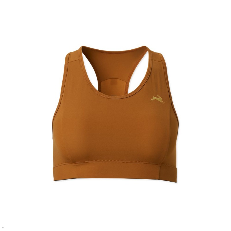 Caramel Tracksmith Allston Women\'s Bra Singapore | HWGZQ-5613