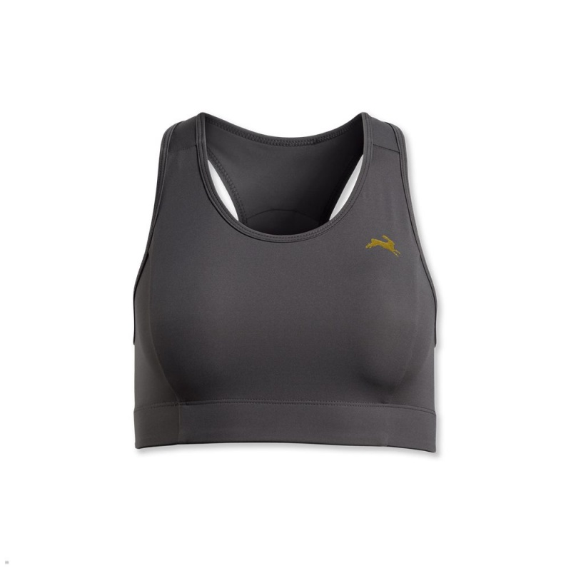 Dark Gray Tracksmith Allston Women\'s Bra Singapore | NUKCF-3407