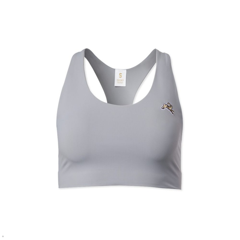 Dark Silver Tracksmith Run Cannonball Run Women\'s Bra Singapore | KIJHL-5426