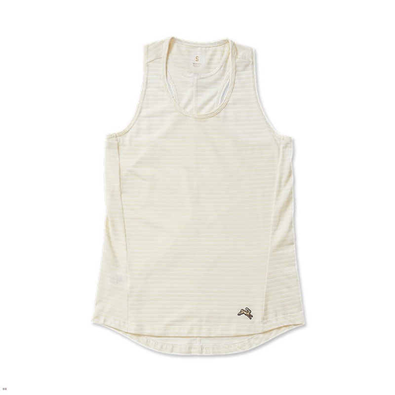 Dawn/Eggshell Tracksmith Horizon Women\'s Tank Singapore | NVHAD-3254