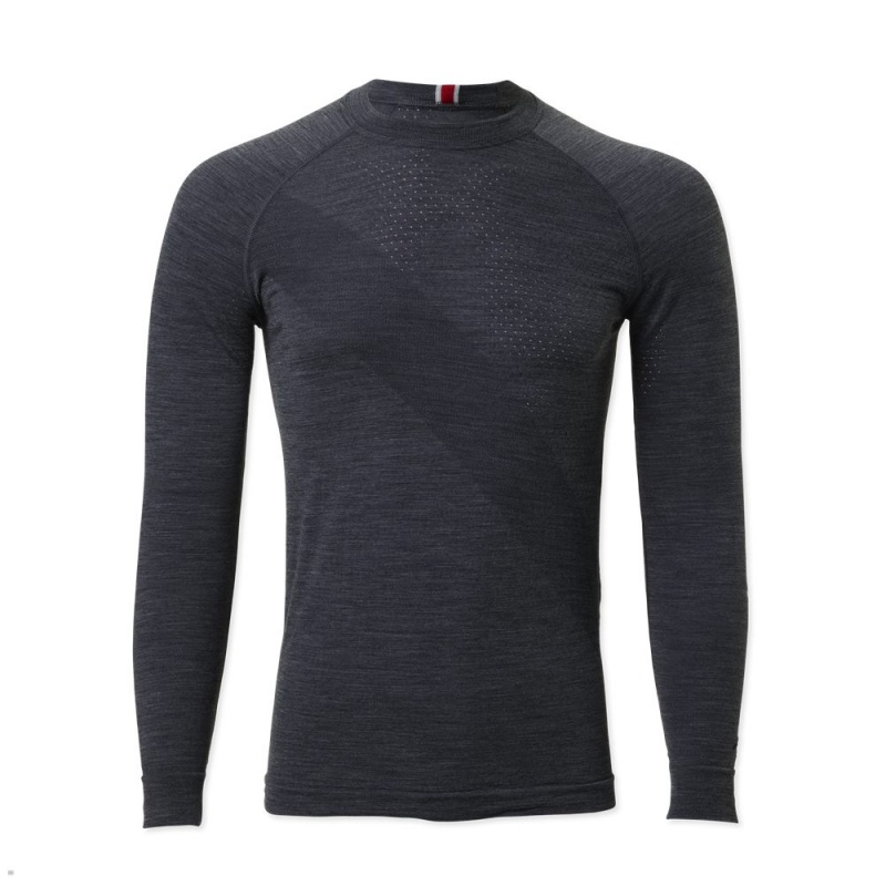 Ebony Tracksmith Brighton Men\'s Base Layer Singapore | IGONF-0374