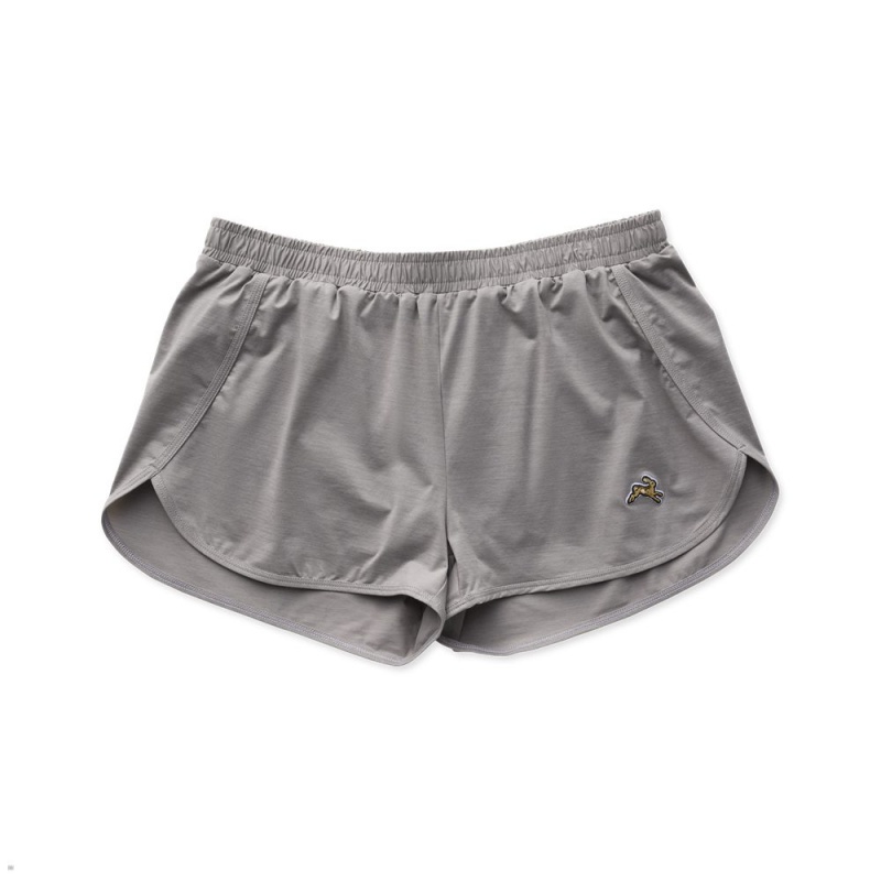 Frost Gray Tracksmith Session Women\'s Shorts Singapore | PEOVQ-2376