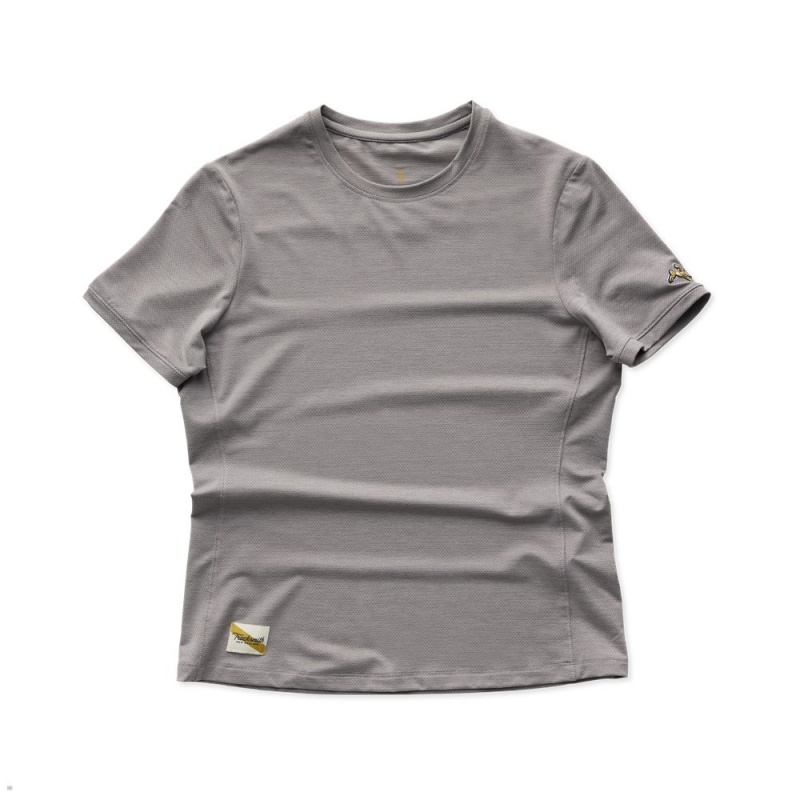 Frost Gray Tracksmith Session Women\'s Tee Singapore | XROFD-0478