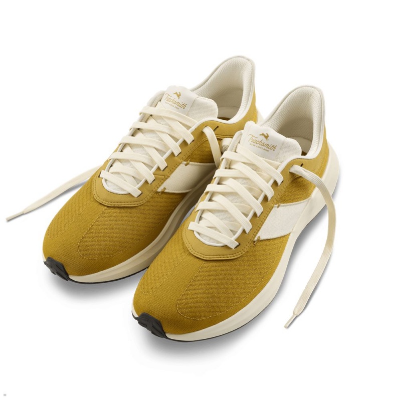 Gold/Ivory Tracksmith Eliot Runner Men\'s Shoes Singapore | ILKXE-2175