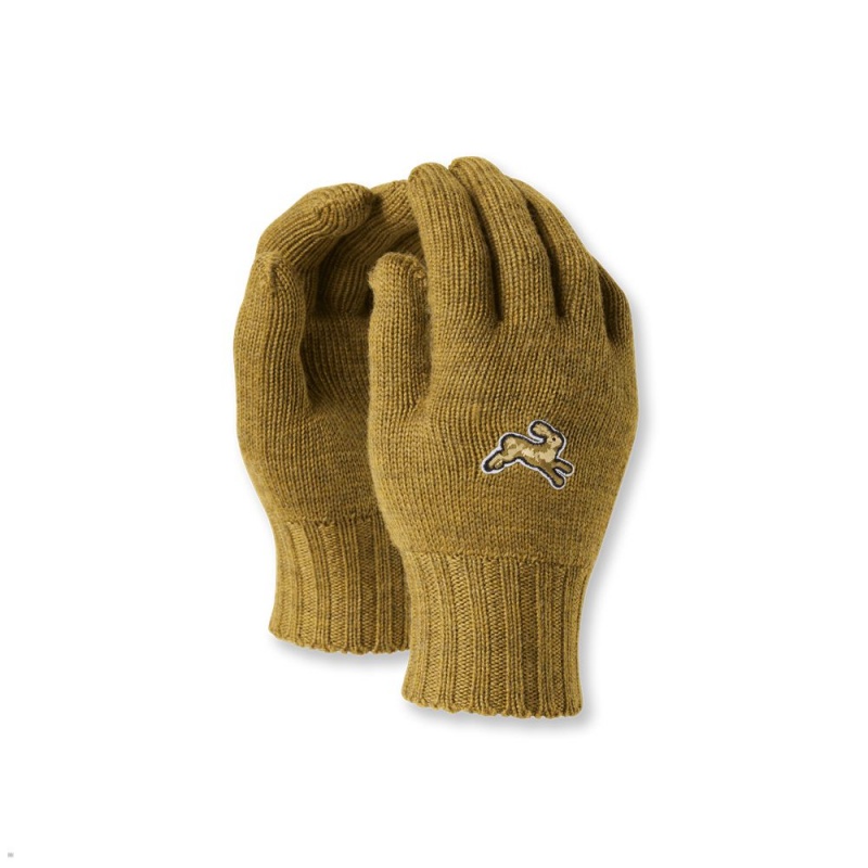 Gold Tracksmith Harrier Gloves Singapore | NIGSA-8620