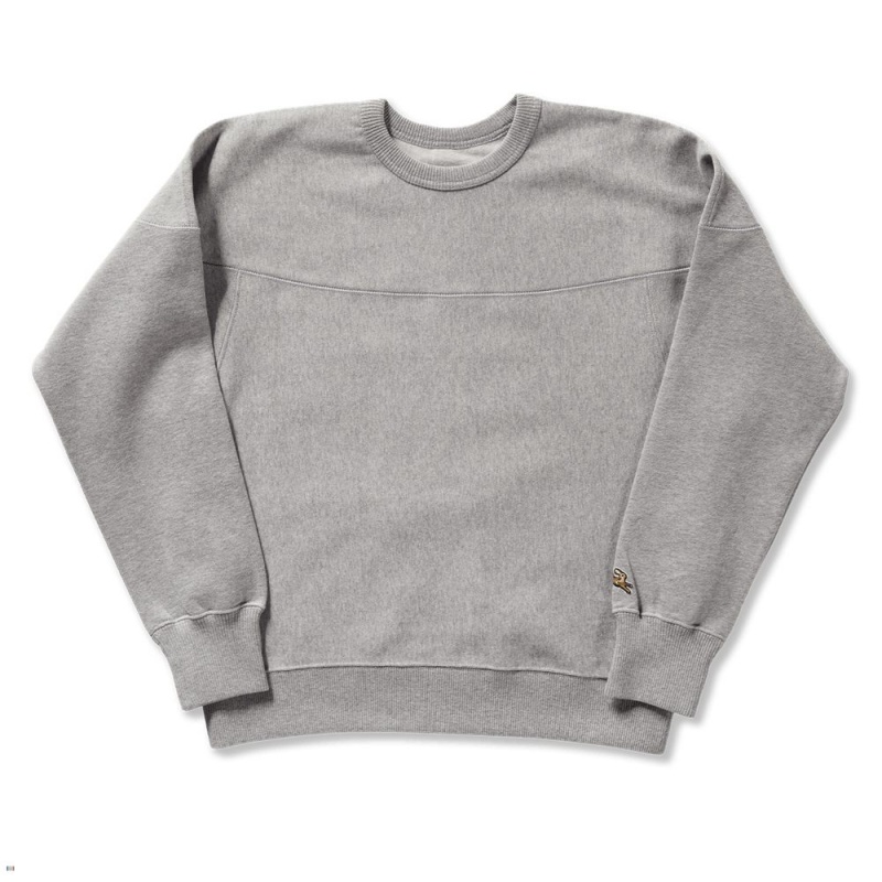 Gray Tracksmith Trackhouse Crew Women\'s Sweatshirt Singapore | AMSUE-0452