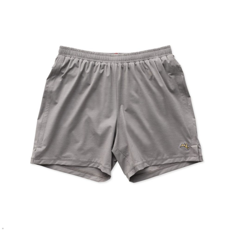 Grey Tracksmith Session Men\'s Shorts Singapore | XOHNL-1394