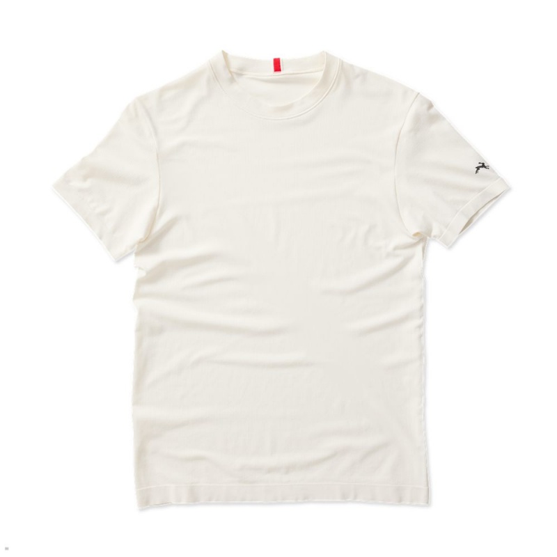 Ivory Tracksmith Cambridge Men\'s Tee Singapore | KDSZL-8374