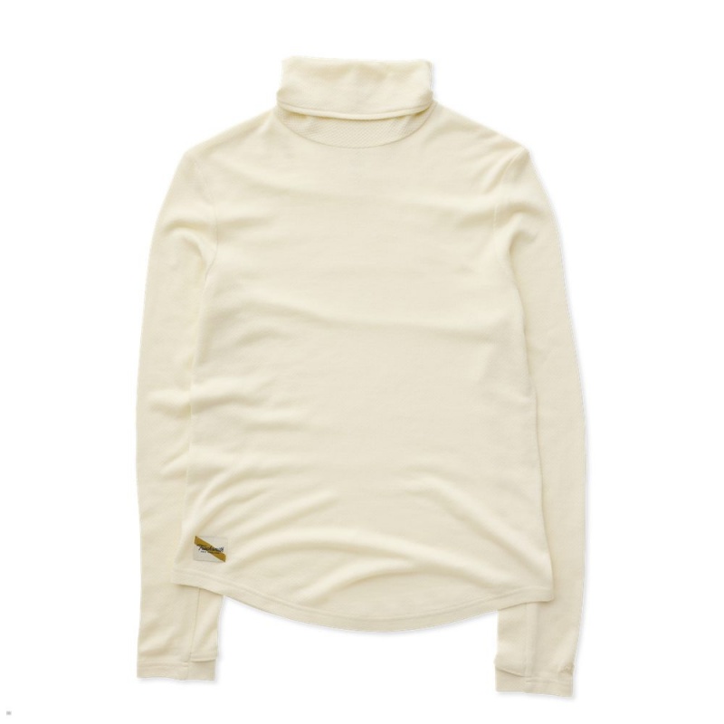 Ivory Tracksmith Fells Turtleneck Women\'s Base Layer Singapore | MCKUL-2387