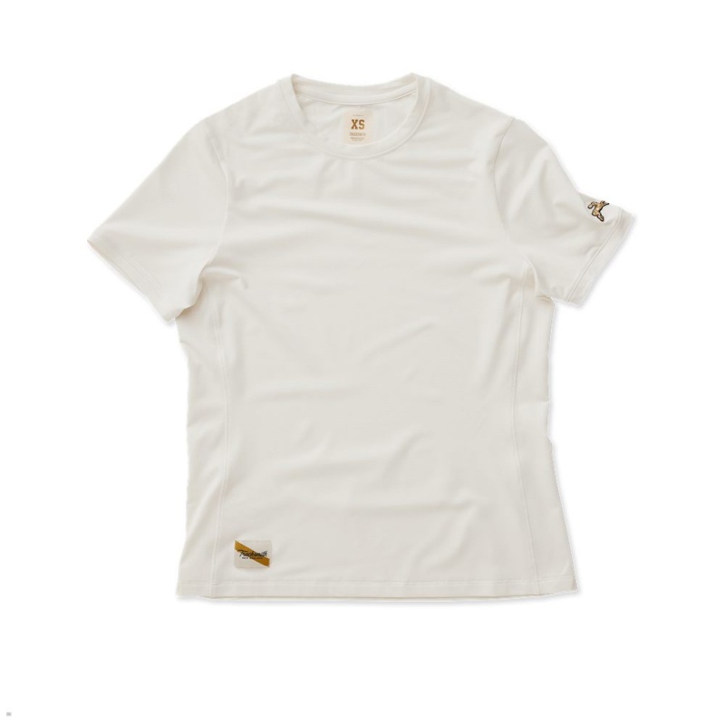 Ivory Tracksmith Session Women\'s Tee Singapore | BJMTX-3658