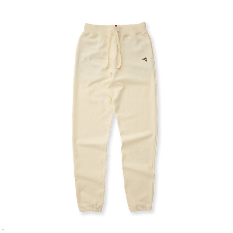 Ivory Tracksmith Trackhouse Men\'s Sweatpants Singapore | CWDNF-0789