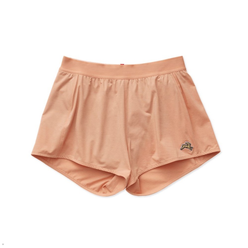 Muted Clay Tracksmith Session Speed Women\'s Shorts Singapore | QGORA-1907