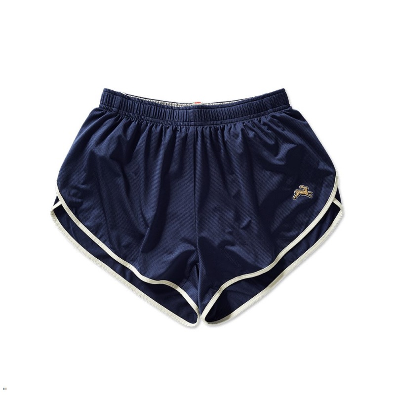 Navy/Ivory Tracksmith Twilight Split Men\'s Shorts Singapore | SNAOM-2038