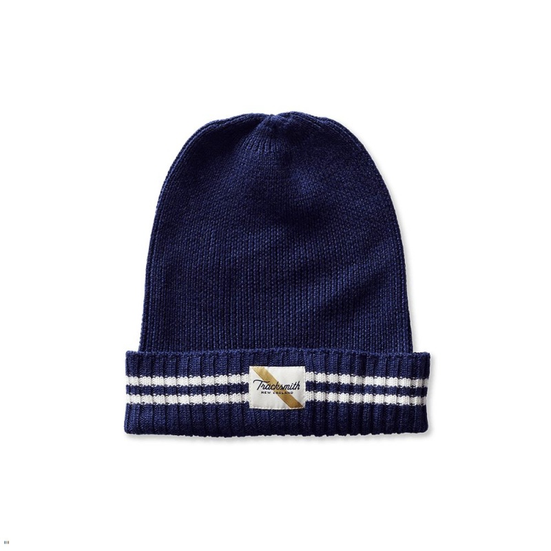 Navy/Ivory Tracksmith Varsity Runner\'s Caps Singapore | PQWUN-8635