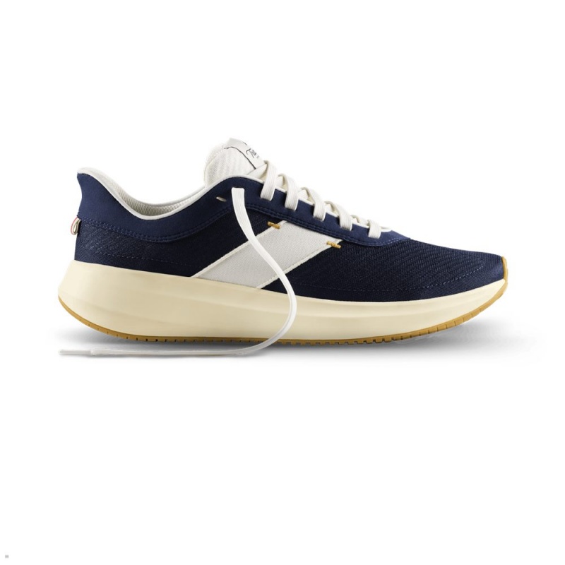 Navy/White Tracksmith Eliot Runner Men's Shoes Singapore | NTYFA-7549