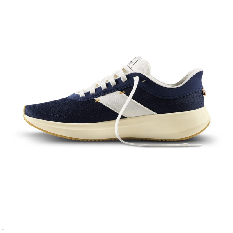 Navy/White Tracksmith Eliot Runner Men's Shoes Singapore | NTYFA-7549