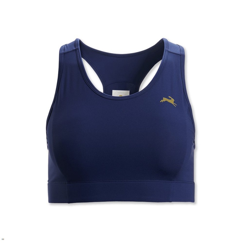 Navy Tracksmith Allston Women\'s Bra Singapore | VMNXO-0723