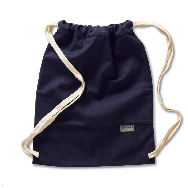 Navy Tracksmith Canvas Spike Bags Singapore | YVALO-8504