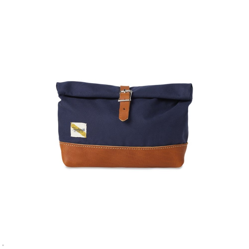 Navy Tracksmith Dopp Kit Bags Singapore | POWXA-2310