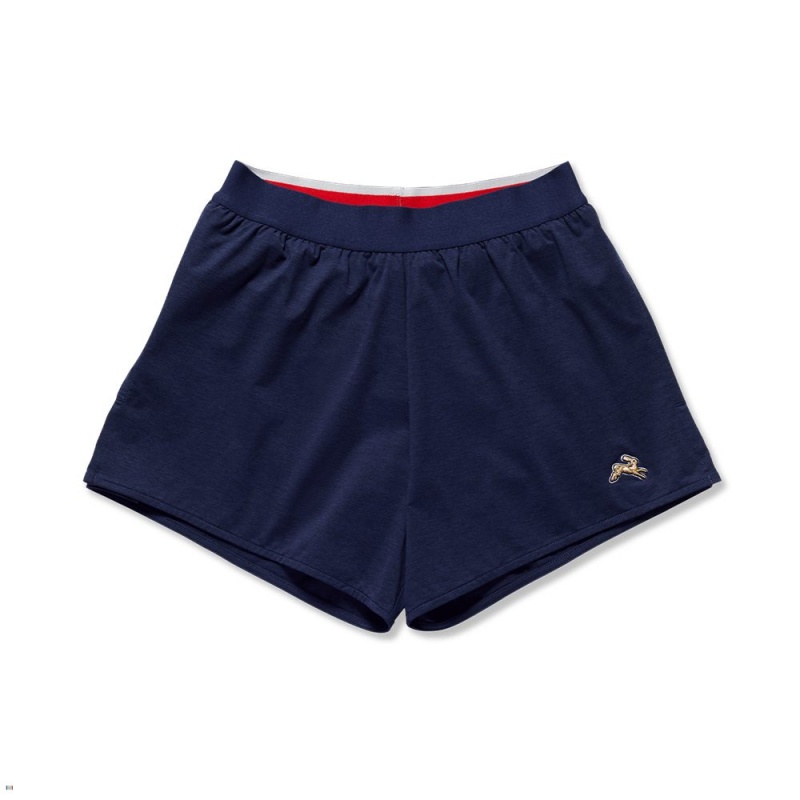 Navy Tracksmith Session Speed Men\'s Shorts Singapore | BJKWN-8267