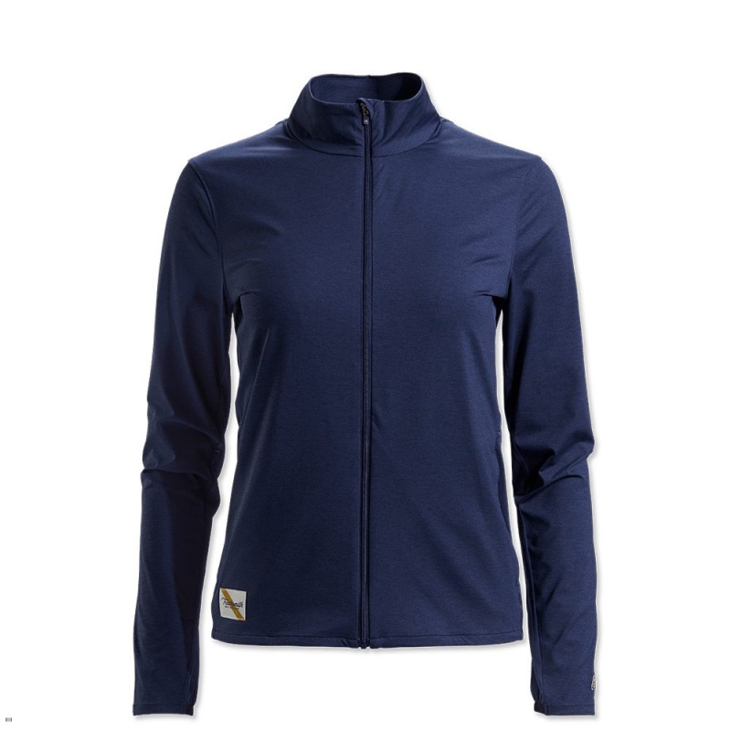 Navy Tracksmith Session Women\'s Jacket Singapore | OVCEQ-3275