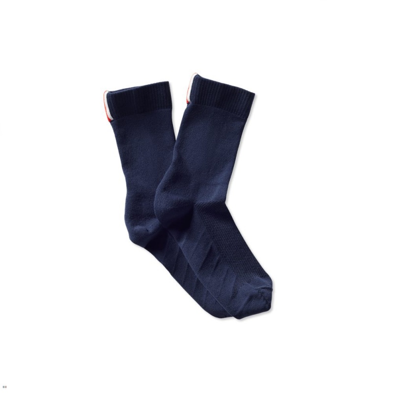 Navy Tracksmith Speed Crew Sock Singapore | ISBWX-5083