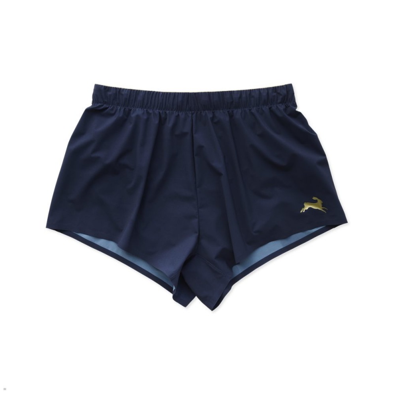 Navy Tracksmith Strata Men\'s Shorts Singapore | ZQEOW-1603