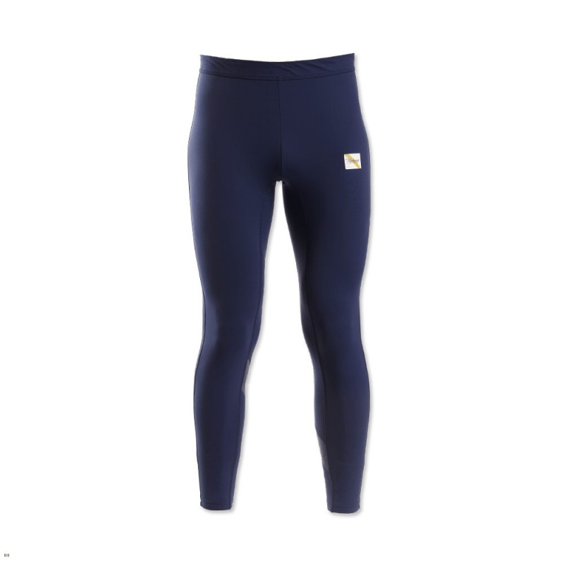 Navy Tracksmith Turnover Men\'s Tights Singapore | OPMQH-9183