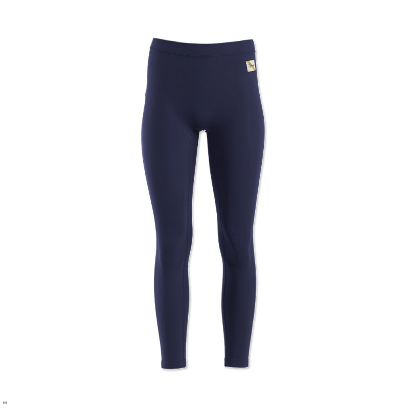 Navy Tracksmith Turnover Women\'s Tights Singapore | TIKXC-1289