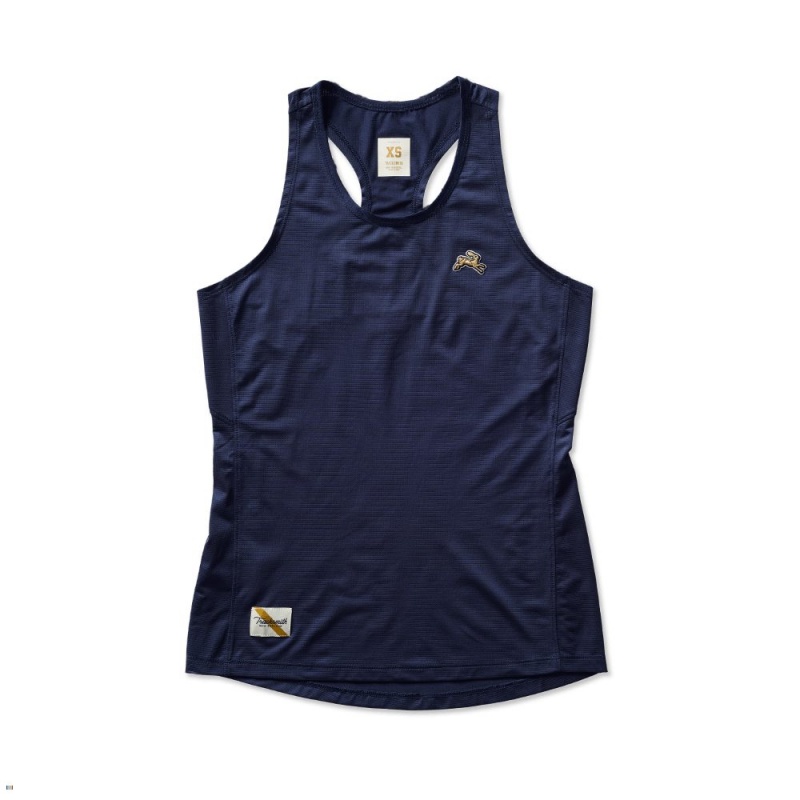 Navy Tracksmith Twilight Women\'s Tank Singapore | XCMZV-9076