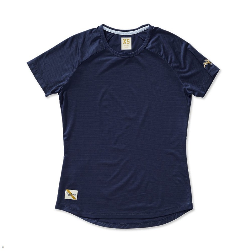 Navy Tracksmith Twilight Women\'s Tee Singapore | BAGTK-3981