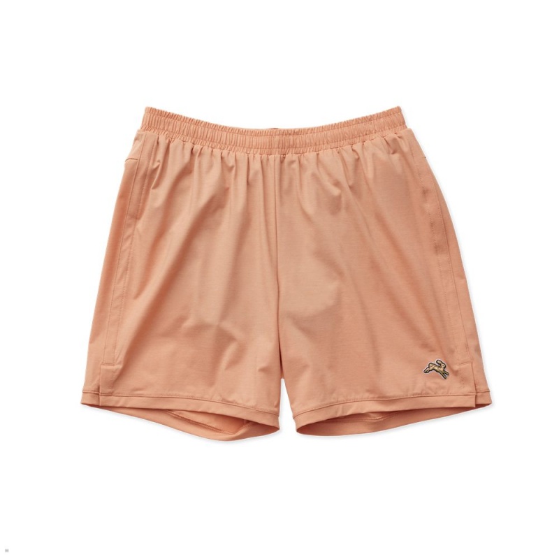 Orange Tracksmith Session Men\'s Shorts Singapore | LHIFE-4861